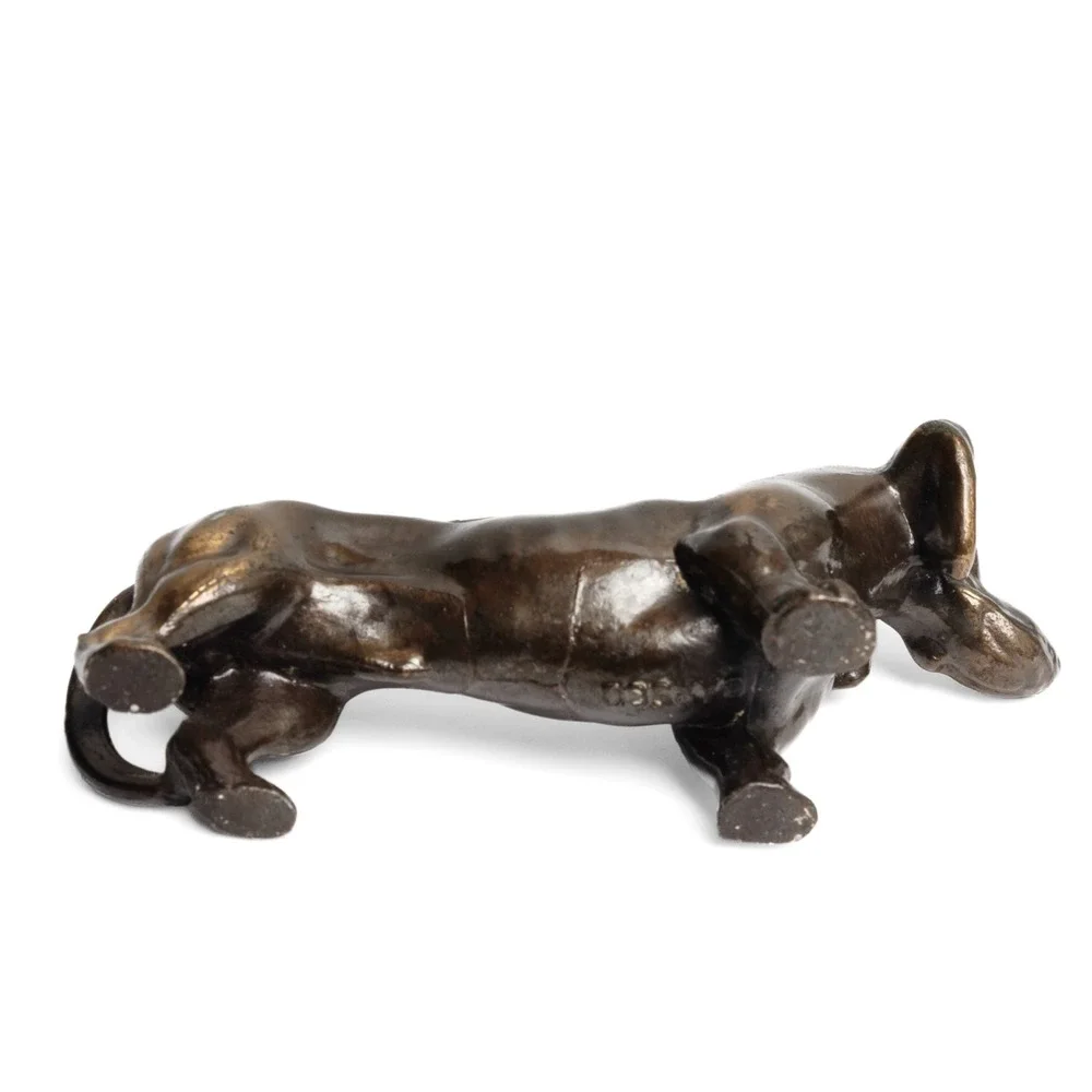 Vintage Cast Metal Dachshund Wiener Dog Figurine 2.5